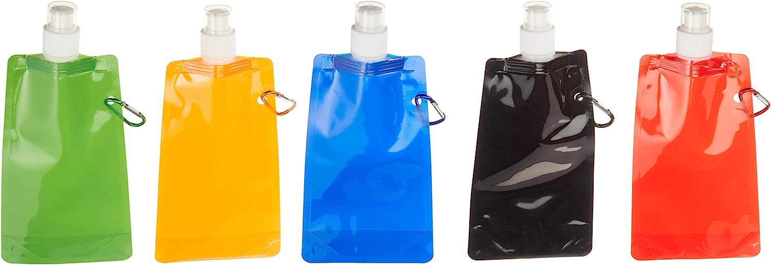 Funiverse Bulk 20 Pack 16 oz Collapsible Water Bottle Assortment - 5 C –  Sea View Treasures