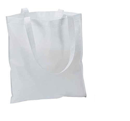50 Bulk Large Tote Bag Mega Pack - 15 x 16 Reusable Non-Woven